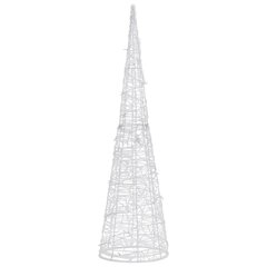 vidaXL LED-koristevalopyramidi kylmä valkoinen akryyli 120 cm hinta ja tiedot | Joulukoristeet | hobbyhall.fi
