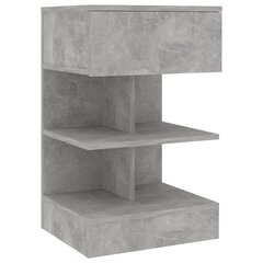 vidaXL Yöpöydät 2 kpl betoninharmaa 40x35x65 cm hinta ja tiedot | Yöpöydät | hobbyhall.fi