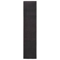 vidaXL Matto luonnollinen sisal 80x350 cm musta hinta ja tiedot | Isot matot | hobbyhall.fi