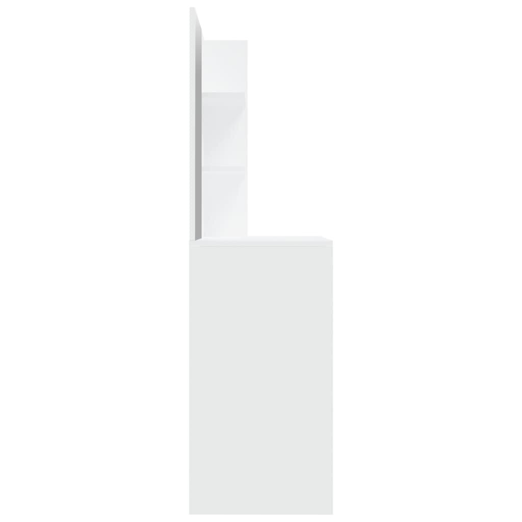 VidaXL Peilipöytä valkoinen 74,5x40x141 cm hinta ja tiedot | Yöpöydät | hobbyhall.fi