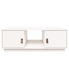 vidaXL Sohvapöytä valkoinen 100x50x35 cm täysi mänty hinta ja tiedot | Sohvapöydät | hobbyhall.fi