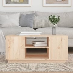 vidaXL Sohvapöytä 90x49x40,5 cm täysi mänty hinta ja tiedot | Sohvapöydät | hobbyhall.fi