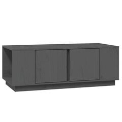 vidaXL Sohvapöytä harmaa 110x50x40 cm täysi mänty hinta ja tiedot | Sohvapöydät | hobbyhall.fi