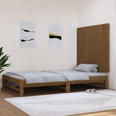 vidaXL Sängynpääty seinälle hunajanruskea 108x3x90 cm täysi mänty hinta ja tiedot | Sängyt | hobbyhall.fi