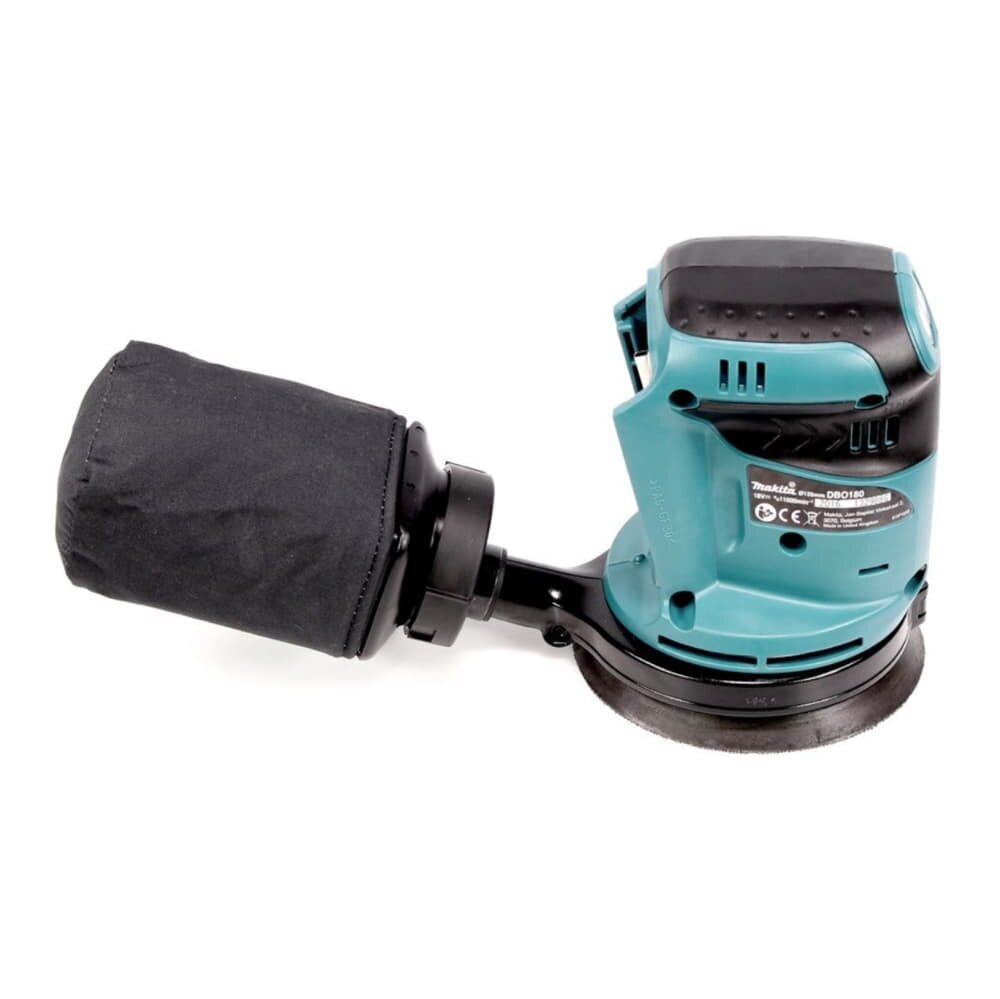 Makita DBO 180 RG -akkukäyttöinen eksentrinen hiomakone 18 V 125 mm + 2 x 6,0 Ah -akku + laturi hinta ja tiedot | Hiomakoneet | hobbyhall.fi