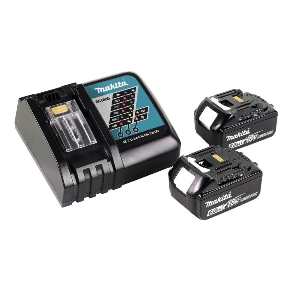 Makita DBO 180 RG -akkukäyttöinen eksentrinen hiomakone 18 V 125 mm + 2 x 6,0 Ah -akku + laturi hinta ja tiedot | Hiomakoneet | hobbyhall.fi