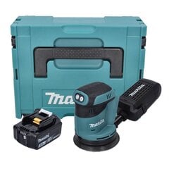 Makita DBO 180 F1J -akkukäyttöinen epäkeskohiomakone 18 V 125 mm + 1 x 3,0 Ah -akku + Makpac - ilman laturia hinta ja tiedot | Hiomakoneet | hobbyhall.fi