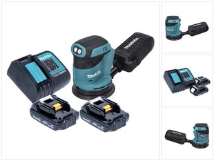 Akkukäyttöinen epäkeskohiomakone Makita DBO 180 SY, 18 V, akulla, laturilla hinta ja tiedot | Hiomakoneet | hobbyhall.fi