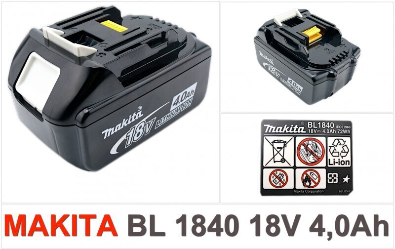 Akku Makita BL 1840 B, 18 V hinta ja tiedot | Akkuporakoneet ja ruuvinvääntimet | hobbyhall.fi