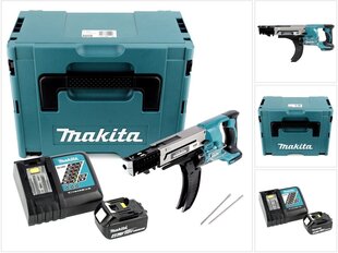 Akkuporakone Makita DFR 750 RM1J, 18 V, akulla ja laturilla hinta ja tiedot | Akkuporakoneet ja ruuvinvääntimet | hobbyhall.fi