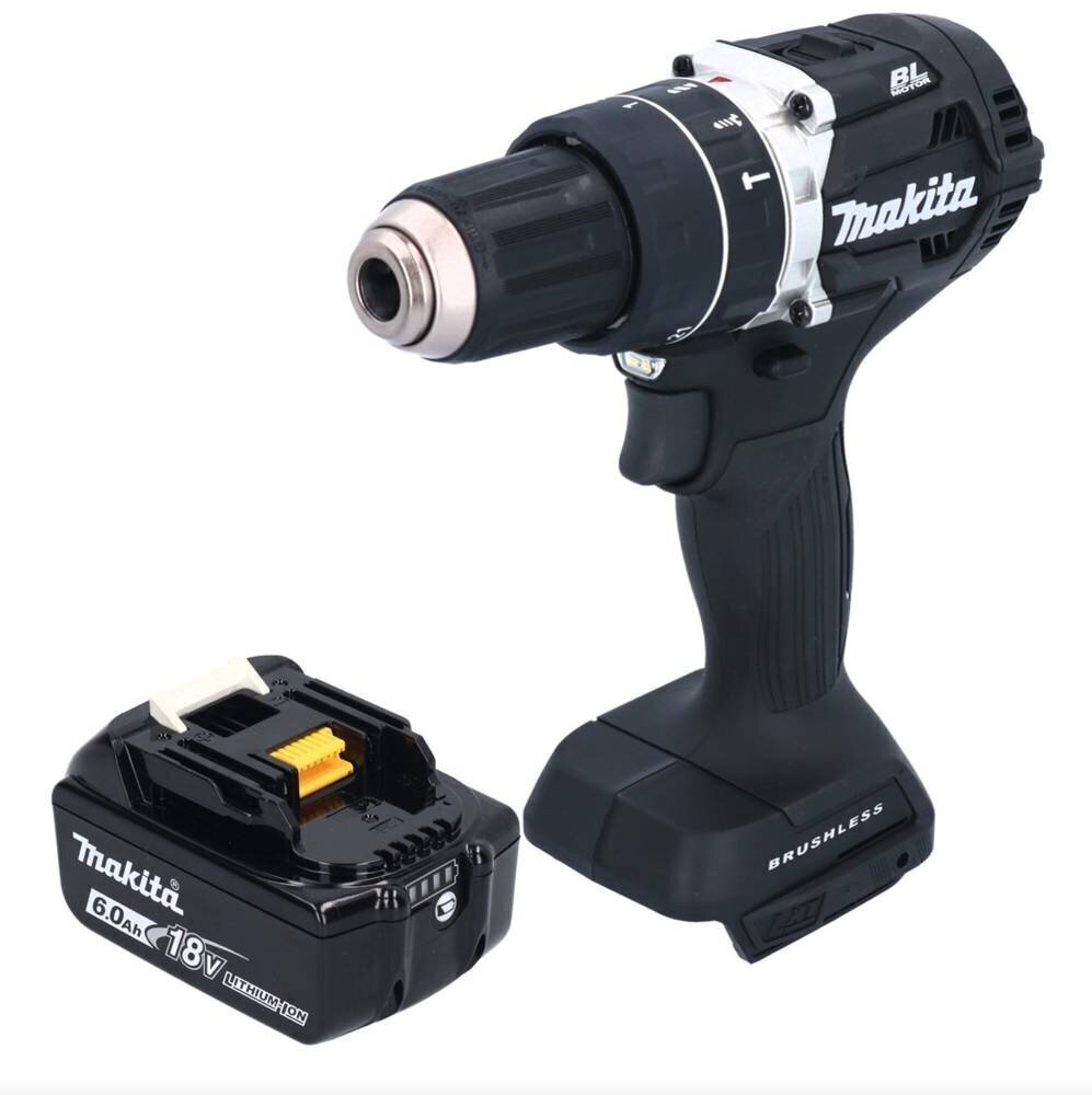 Akkuporakone Makita Dhp 484 RF1B, 18 V, akku ja laturi mukana hinta ja tiedot | Akkuporakoneet ja ruuvinvääntimet | hobbyhall.fi