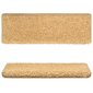 vidaXL Porrasmatot 15 kpl 65x21x4 cm beige hinta ja tiedot | Isot matot | hobbyhall.fi