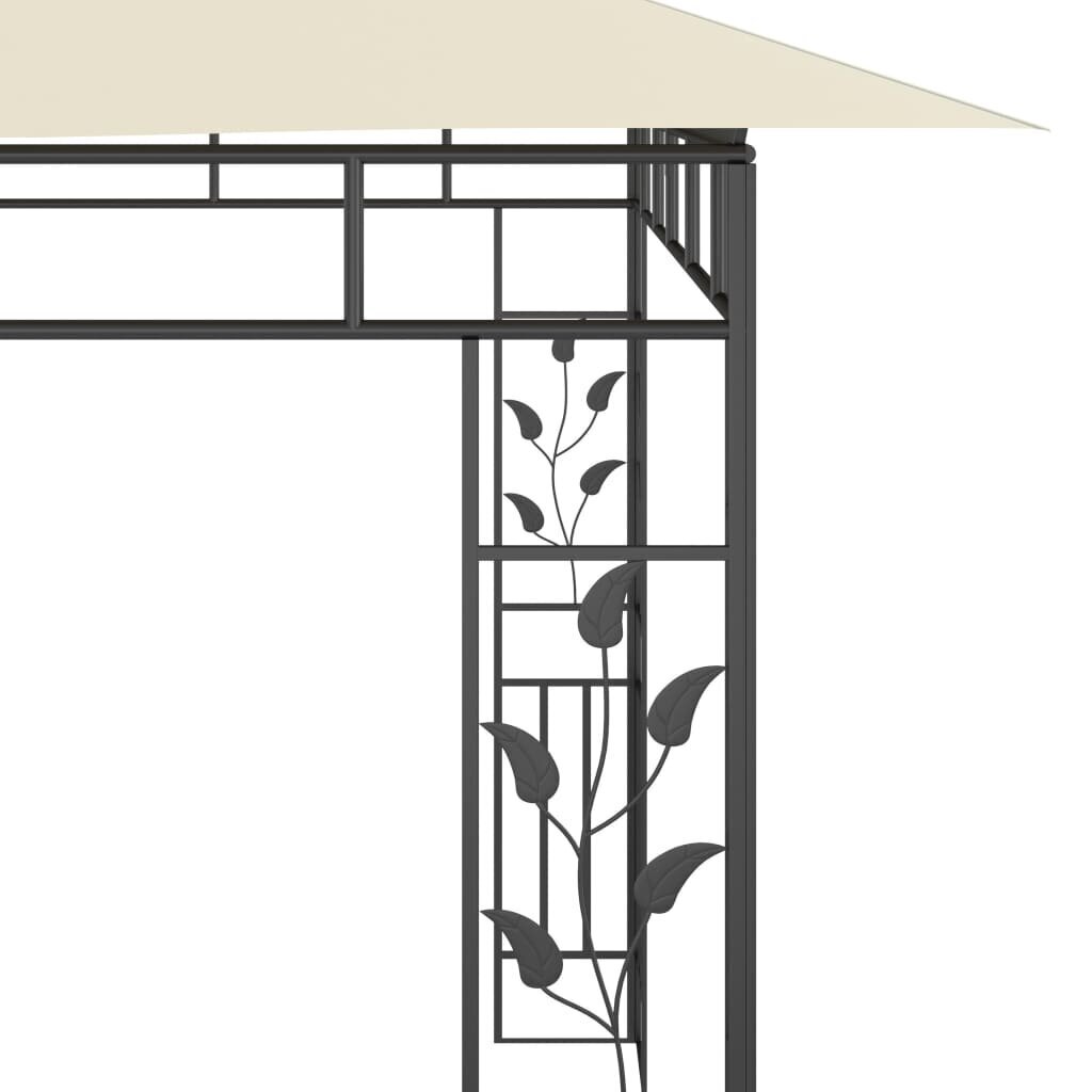 vidaXL Huvimaja hyttysverkolla 6x3x2,73 m kerma hinta ja tiedot | Puutarhapaviljongit | hobbyhall.fi