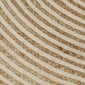 vidaXL Käsintehty pyöreä juuttimatto valkoisella spiraalilla 150 cm hinta ja tiedot | Isot matot | hobbyhall.fi