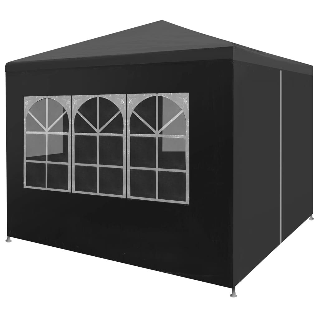 vidaXL Juhlateltta 3x3 m antrasiitti hinta ja tiedot | Puutarhapaviljongit | hobbyhall.fi