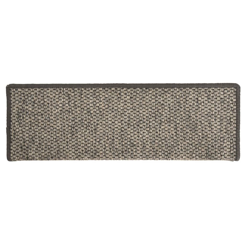 vidaXL Itsekiinnittyvät porrasmatot sisaltyyli 15 kpl 65x21x4 cm beige hinta ja tiedot | Isot matot | hobbyhall.fi