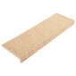 vidaXL Itsekiinnittyvät porrasmatot sisaltyyli 15kpl 65x21x4cm v.beige hinta ja tiedot | Isot matot | hobbyhall.fi