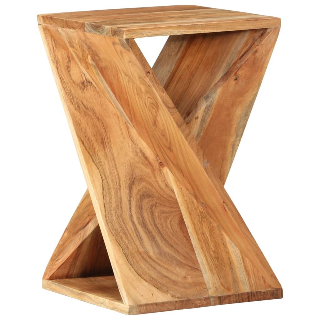 vidaXL Sivupöytä 35x35x55 cm täysi akasiapuu hinta ja tiedot | Sohvapöydät | hobbyhall.fi
