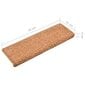 vidaXL Porrasmatot 10 kpl 65x21x4 cm ruskea hinta ja tiedot | Isot matot | hobbyhall.fi