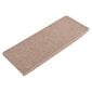 vidaXL Itsekiinnittyvät porrasmatot 15 kpl 65x24,5x3,5 cm beige hinta ja tiedot | Isot matot | hobbyhall.fi