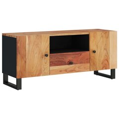 vidaXL TV-taso 105x33,5x46 cm täysi akasiapuu ja tekninen puu hinta ja tiedot | TV-tasot | hobbyhall.fi