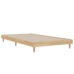 vidaXL Sängynrunko Sonoma tammi 100x200 cm tekninen puu hinta ja tiedot | Sängyt | hobbyhall.fi