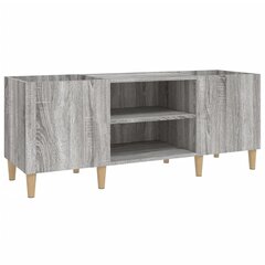 vidaXL LP-levyjen säilytyskaappi harmaa Sonoma 121x38x48 cm puu hinta ja tiedot | Olohuoneen kaapit ja lipastot | hobbyhall.fi