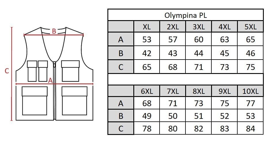 Miesten liivi Olympina PL1 hinta ja tiedot | Miesten liivit | hobbyhall.fi