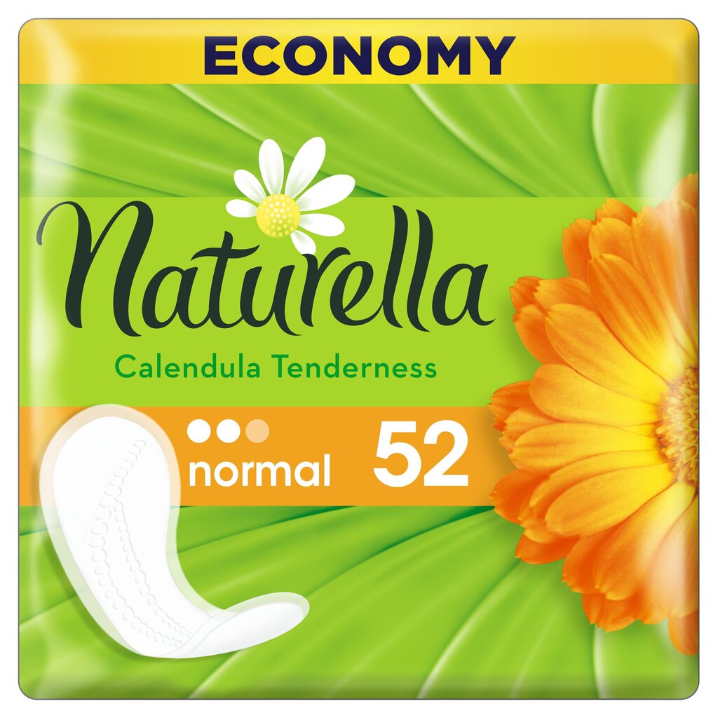 Terveyssiteet NATURELLA Light Calendula, 52 kpl hinta ja tiedot | Tamponit ja terveyssiteet | hobbyhall.fi