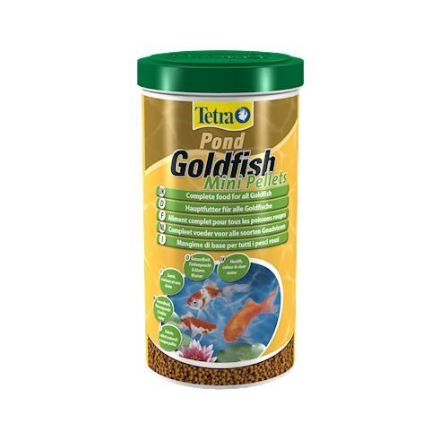 Maistas auksinėms žuvelėms Tetra Pond Goldfish Mini Pellets, 1 L hinta ja tiedot | Kalanruoka | hobbyhall.fi