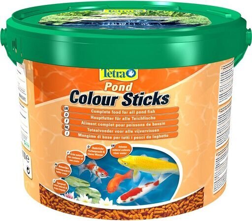 Maistas žuvims Tetra Pond Colour Sticks, 10 L hinta ja tiedot | Kalanruoka | hobbyhall.fi