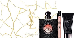 Kosmetiikkasetti Yves Saint Laurent Black Opium: parfum EDP, 50 ml + parfum EDP, 10 ml + vartalovoide, 50 ml hinta ja tiedot | Vartalovoiteet ja -emulsiot | hobbyhall.fi