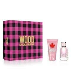 Kosmetiikkasetti Dsquared2 Wood for Her: EDT Hajuvesi, 30 ml + vartalovoide, 50 ml hinta ja tiedot | Naisten hajuvedet | hobbyhall.fi