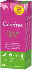 CAREFREE Aloe pikkuhousunsuojaat, 20 kpl hinta ja tiedot | Carefree Hygieniatuotteet | hobbyhall.fi