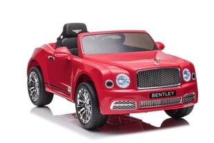 Yksittäinen sähköauto lapsille Bentley Mulsanne, punainen hinta ja tiedot | Lasten sähköautot | hobbyhall.fi