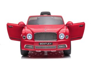 Yksittäinen sähköauto lapsille Bentley Mulsanne, punainen hinta ja tiedot | Lasten sähköautot | hobbyhall.fi