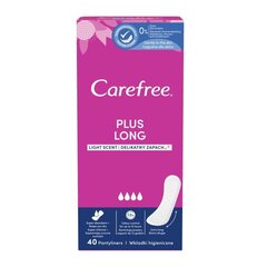 CAREFREE Long Plus pikkuhoususuoja, 40 kpl hinta ja tiedot | Tamponit ja terveyssiteet | hobbyhall.fi