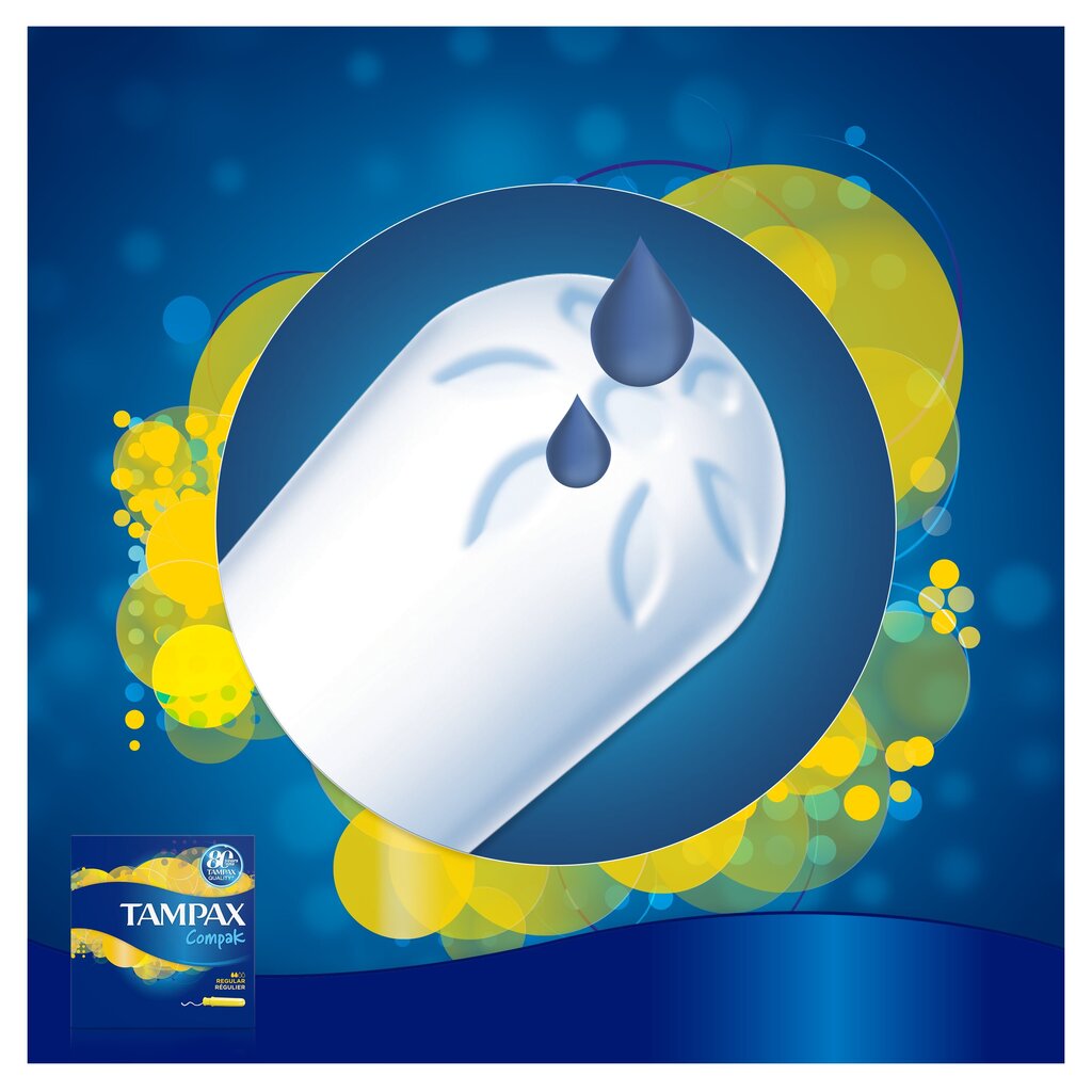 Tamponit TAMPAX Compak Regular, 16 kpl. hinta ja tiedot | Tamponit ja terveyssiteet | hobbyhall.fi