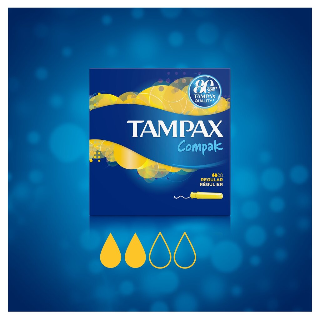 Tamponit TAMPAX Compak Regular, 16 kpl. hinta ja tiedot | Tamponit ja terveyssiteet | hobbyhall.fi