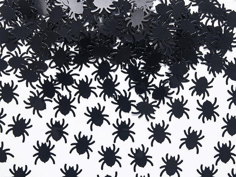 Konfettihämähäkit, musta, 1,2x1,2 cm, 1 laatikko / 125 pakkaus (1 pakkaus / 15 g) hinta ja tiedot | Juhlakoristeet | hobbyhall.fi