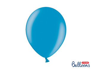 Vahvat ilmapallot 30 cm Metallic Caribbean, sininen, 100 kpl. hinta ja tiedot | Ilmapallot | hobbyhall.fi