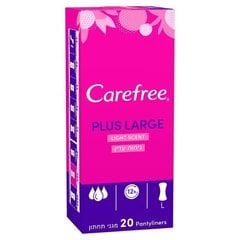 Aluslevyt Carefree Plus Large Tuoksu 20 kpl. hinta ja tiedot | Tamponit ja terveyssiteet | hobbyhall.fi