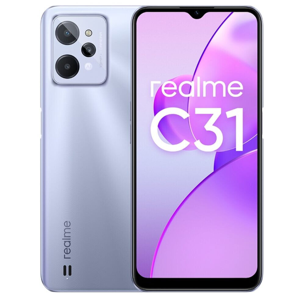 Älypuhelin Realme C31 6.5" 4 GB RAM 64 GB hopea hinta ja tiedot | Matkapuhelimet | hobbyhall.fi