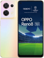 Oppo Reno 8 8GB 256GB Shimmer Gold hinta ja tiedot | Matkapuhelimet | hobbyhall.fi