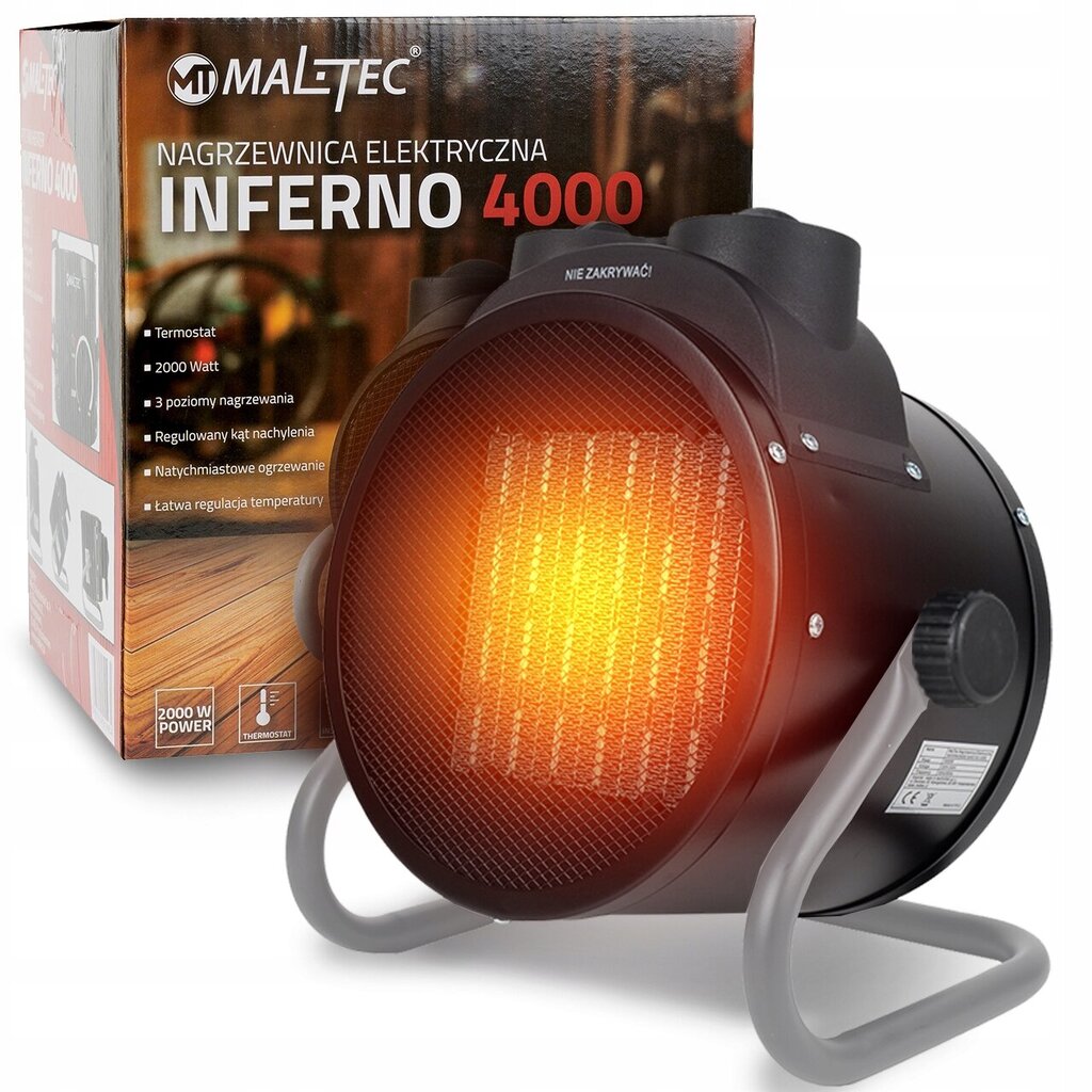 Sähkölämmitin Maltec INFERNO4000 2 kW hinta ja tiedot | Lämmittimet | hobbyhall.fi