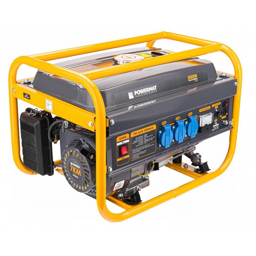 Bensiinigeneraattori Powermat 3000W hinta ja tiedot | Aggregaatit | hobbyhall.fi