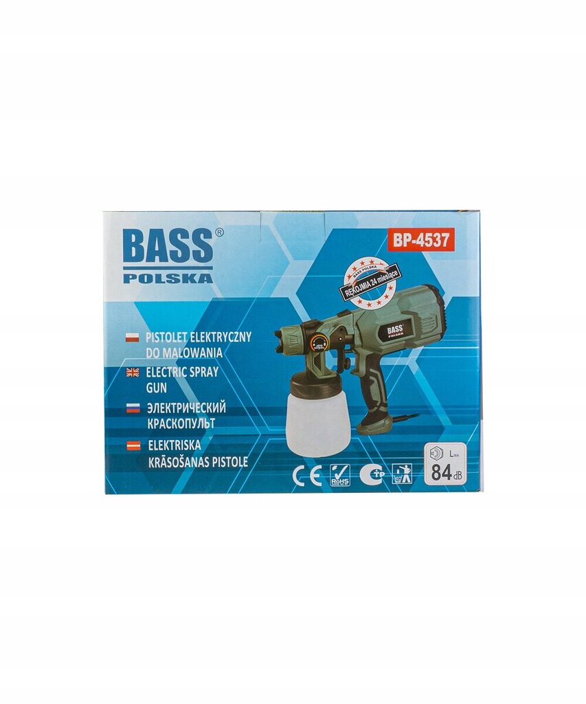 Maaliruiskutuspistooli Bass BP-4537 hinta ja tiedot | Maaliruiskut | hobbyhall.fi