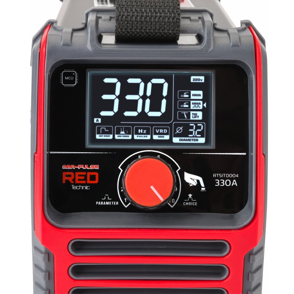 Hitsausinvertteri LCD 330A Red Technic hinta ja tiedot | Hitsauslaitteet | hobbyhall.fi