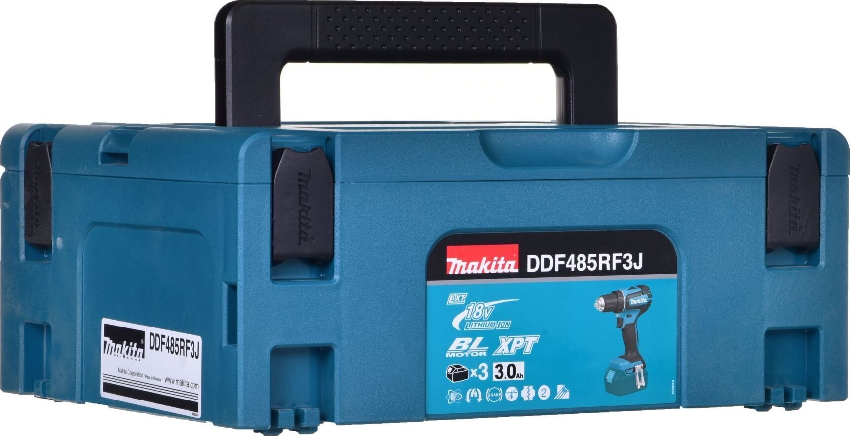 Porakone/ruuvinväännin Makita Ddf485Rf3J, 18 V, akulla hinta ja tiedot | Akkuporakoneet ja ruuvinvääntimet | hobbyhall.fi