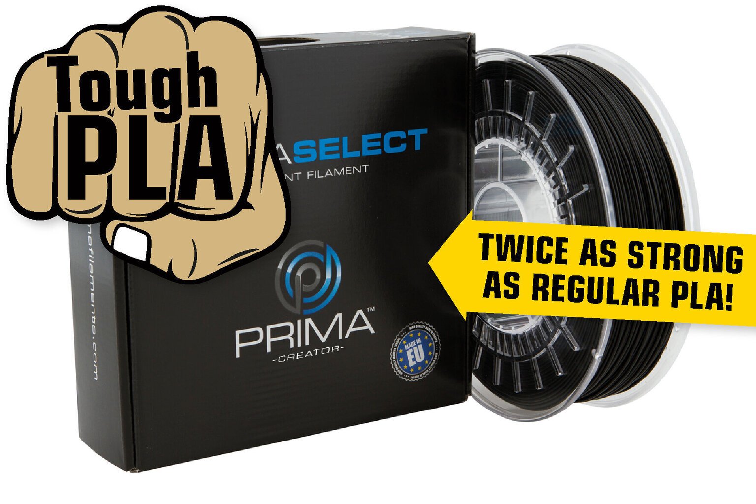 PrimaSelect PLA Tough 3D plastikas, 2.85 mm, 750 g hinta ja tiedot | Tulostustarvikkeet | hobbyhall.fi
